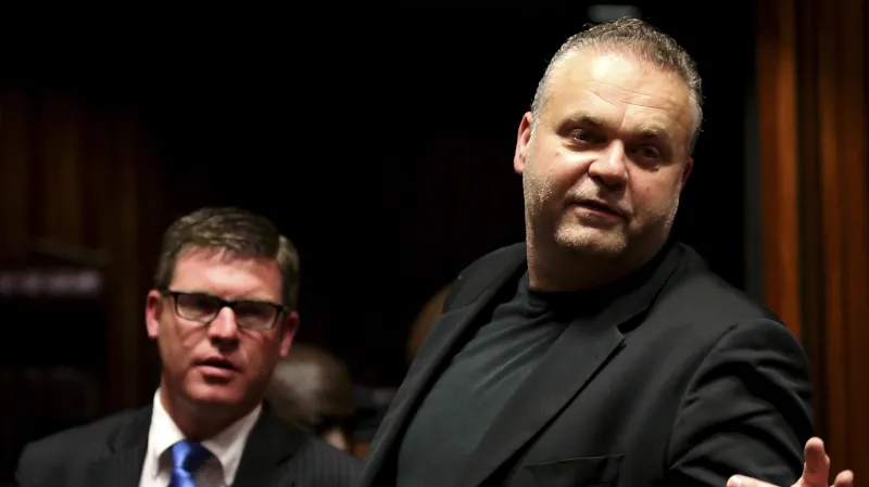 Radovan Krejčíř na smínku z roku 2013