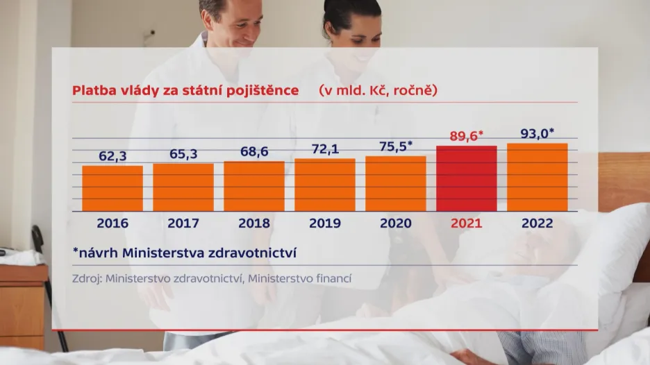 Platba vlády za státní pojištěnce (návrh)