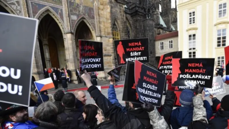 protesty u víta,  Autor: Michal Kamaryt,  Zdroj: ČTK