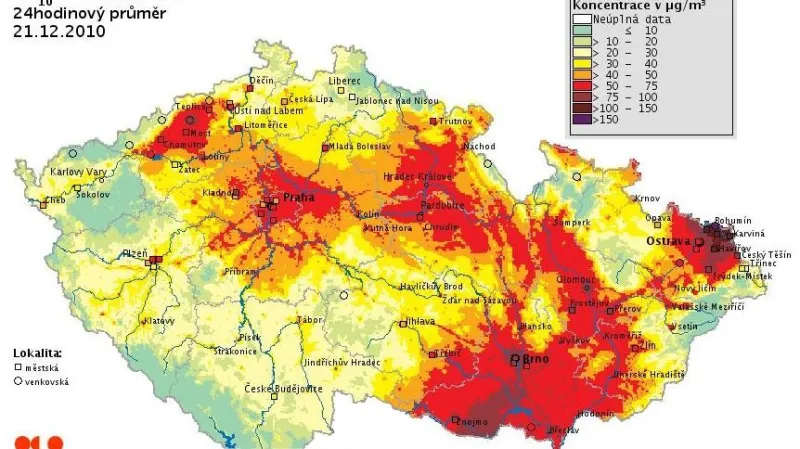 Znečištěné ovzduší
