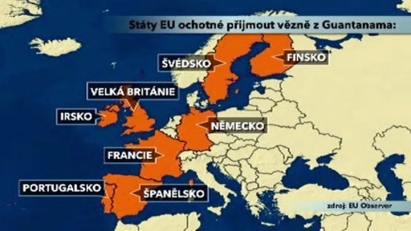 Státy ochotné přijmout vězně z Guantánama