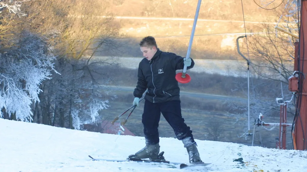 V Němčičkách se lyžuje mezi vinohrady
