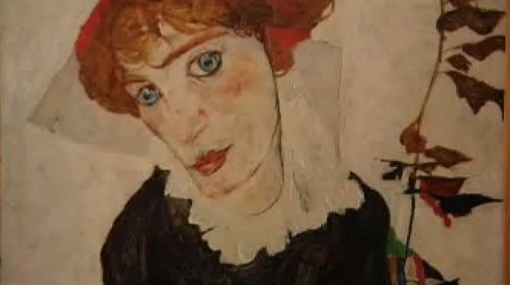 Egon Schiele / Portrét Wally - detail