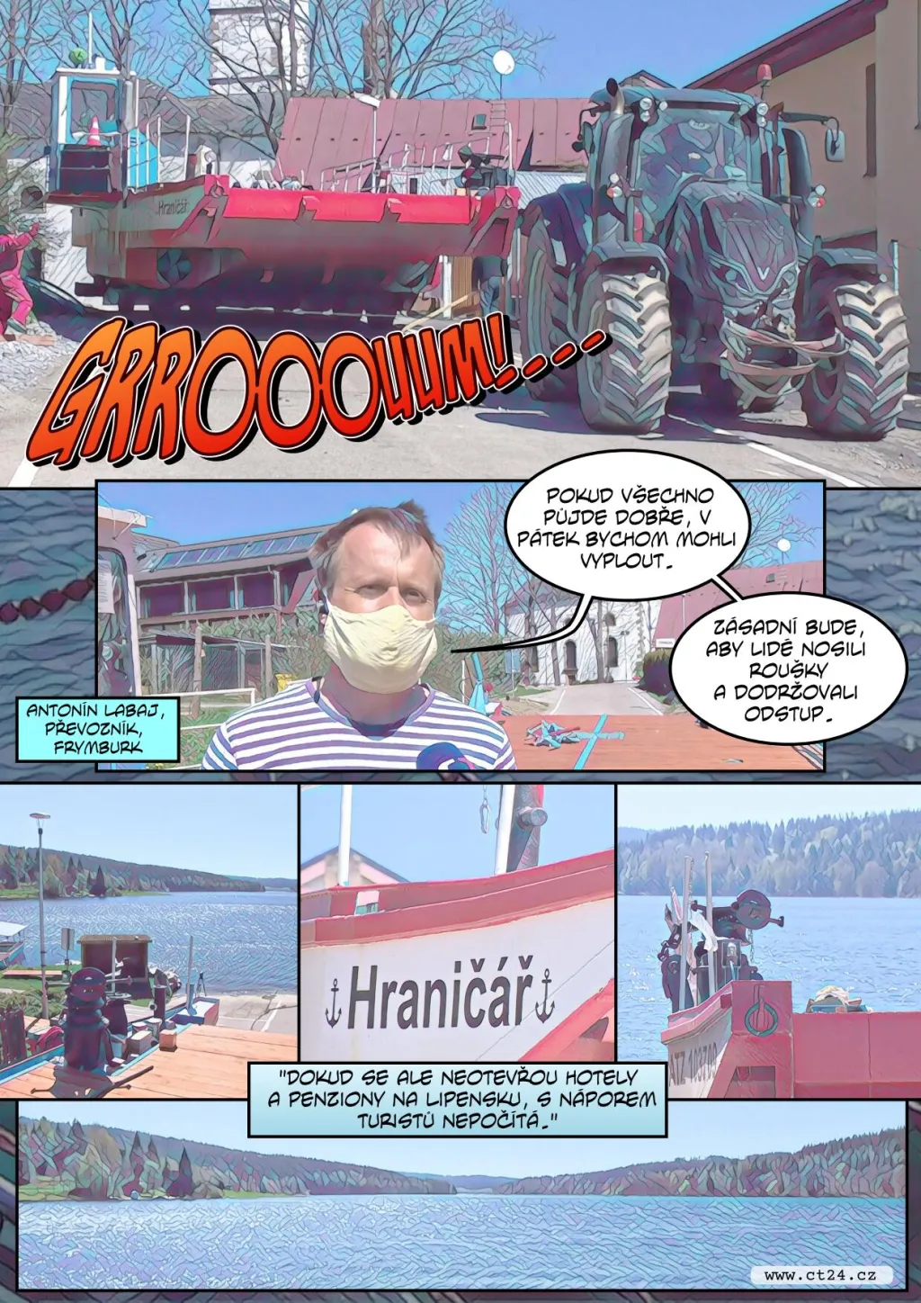 Na hladinu Lipna opět vyplul přívoz