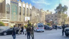 Následky úderu u íránského konzulátu v Damašku