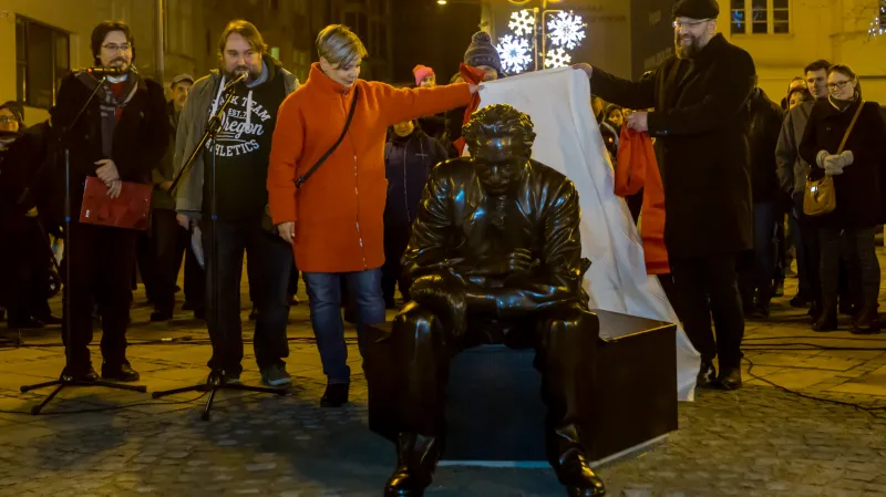Odhalení sochy Leoše Janáčka v Ostravě