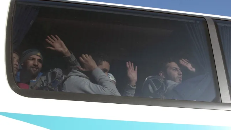 Uprchlíci na řecko-makedonské hranici