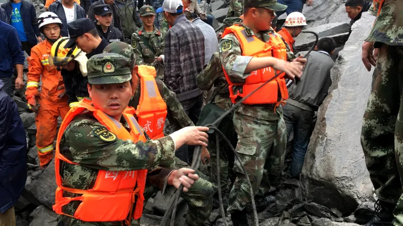 Sesuv půdy v Číně