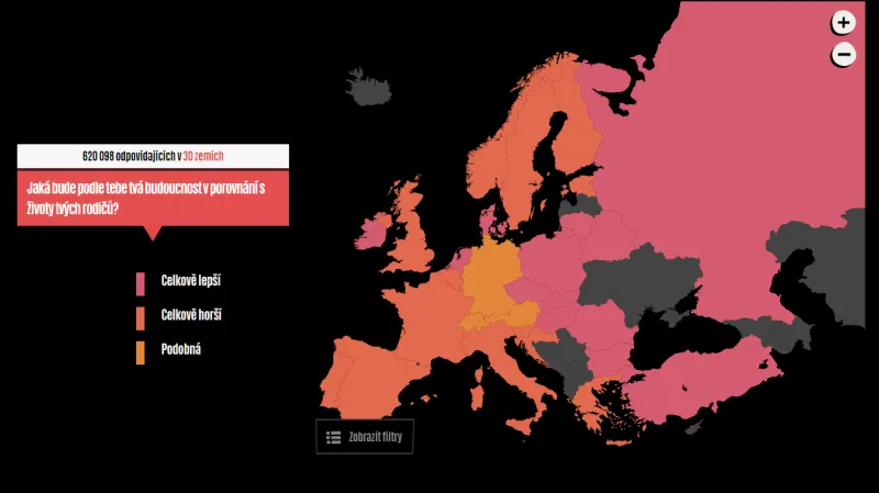 Oproti západu vidí mladí v ČR budoucnost pozitivně