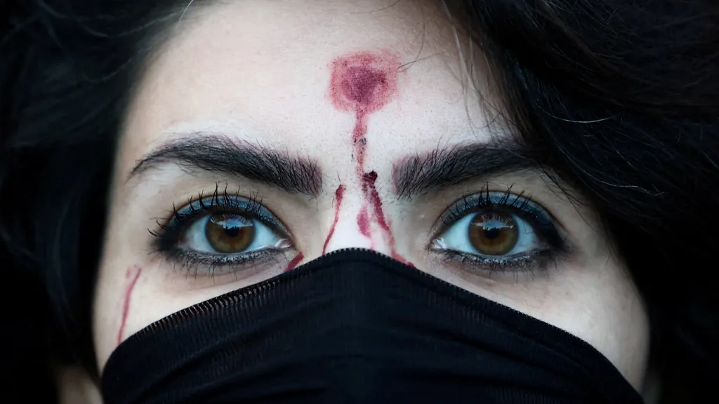 Protest na podporu Íránců v Římě