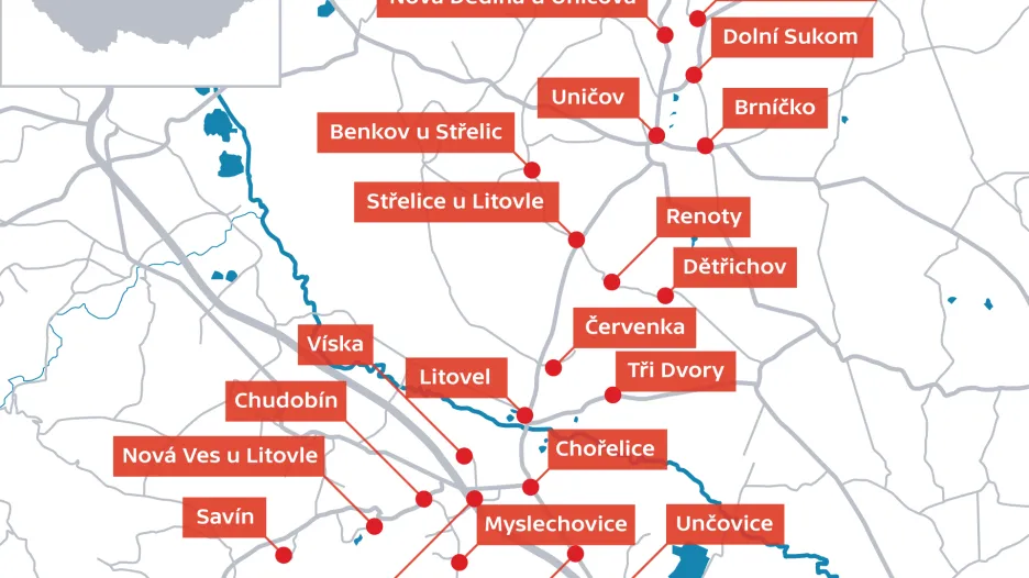 Uzavřené obce v Olomouckém kraji