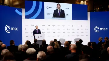 Americký ministr zahraničí Marco Rubio na konferenci v Mnichově
