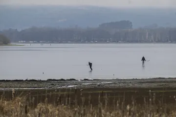 Lipno zamrzá, bruslit na něm je ale zatím hazard