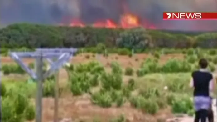 Požár v australském národním parku Leeuwin-Naturaliste