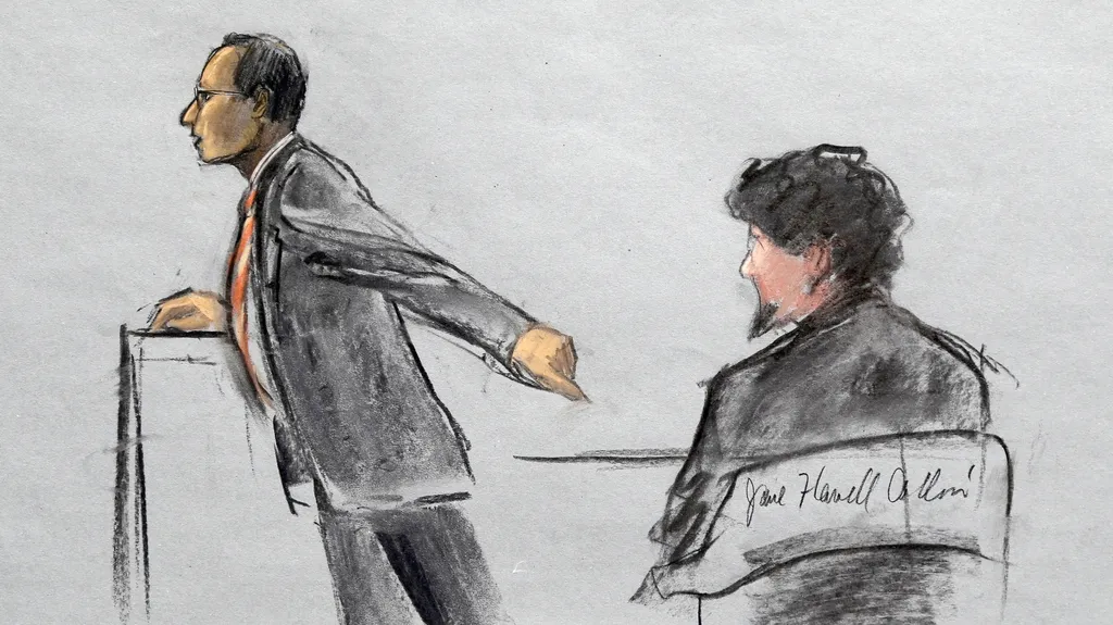 Kresba ze soudního líčení