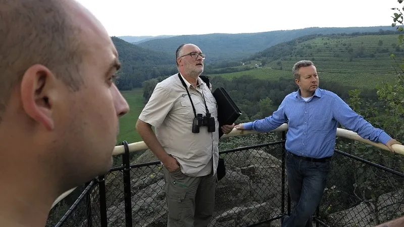 Ministr Brabec na vyhlídce Devět mlýnů