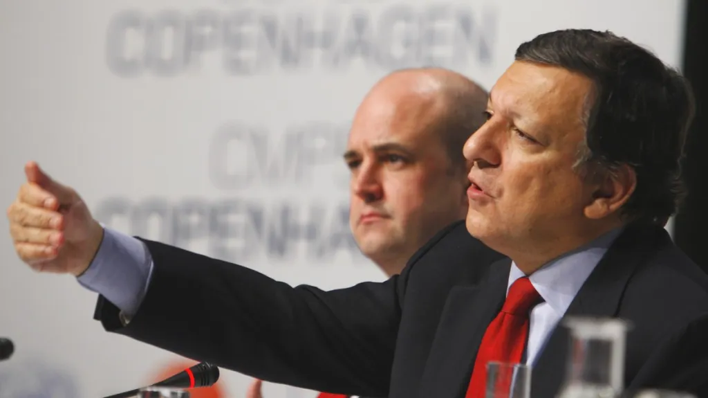 Fredrik Reinfeldt a José Manuel Barroso