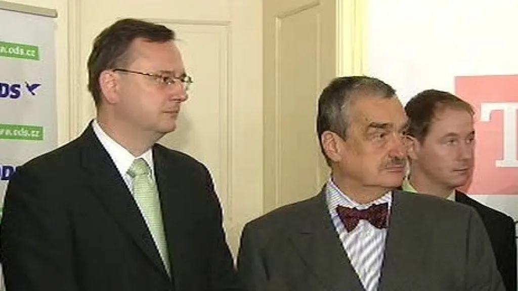 Petr Nečas, Karel Schwarzenberg a Petr Gazdík