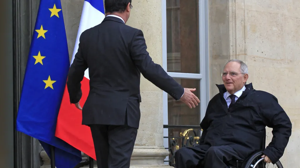 Françoise Hollande a Wolfgang Schäuble