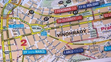 Mapa gay-podniků v Praze
