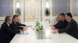 Jednání ukrajinského prezidenta s předáky opozice