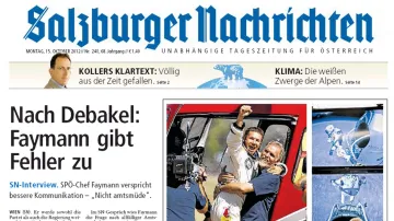 Salzburger Nachrichten o Baumgartnerově skoku