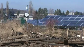 Solární elektrárna v Bystřici pod Hostýnem
