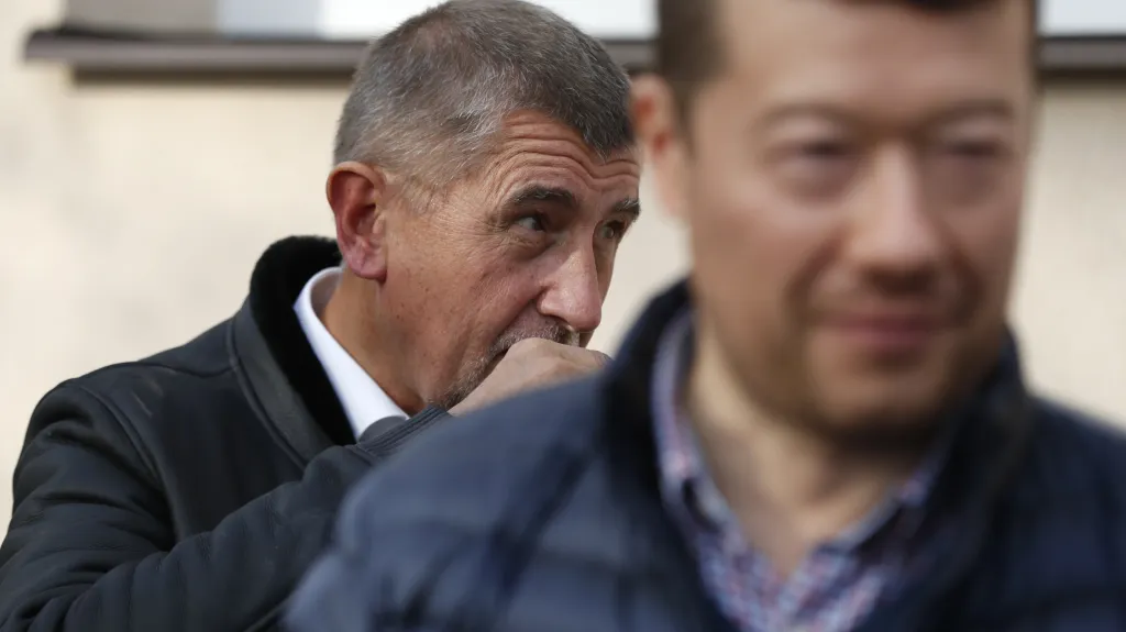 Šéf ANO Andrej Babiš a šéf SPD Tomio Okamura