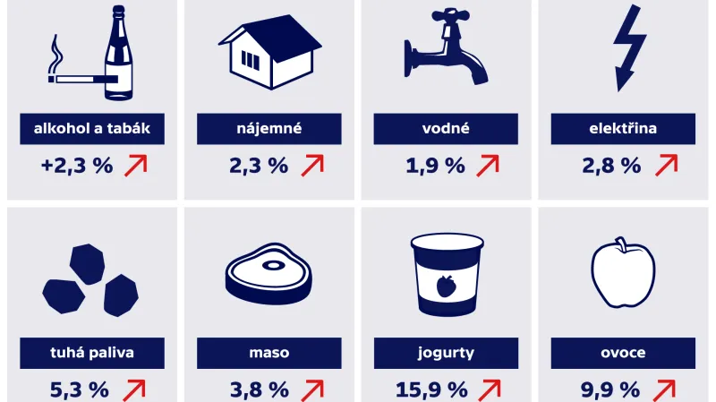 Meziroční změny v cenách v únoru 2018
