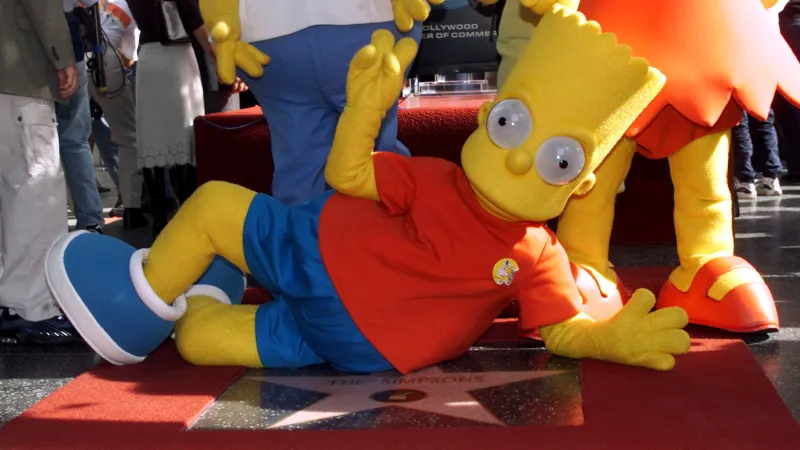 Hvězdu na chodníku slávu mají i seriáloví Simpsonovi