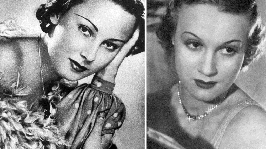 Lída Baarová a Adina Mandlová