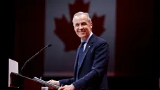 Kanadský premiér Mark Carney ve volebním štábu své strany v Ottawě (29. dubna 2025)