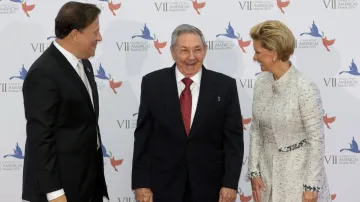 Raúl Castro na summitu v Panamě