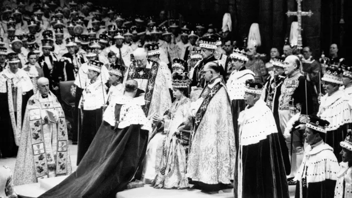 Korunovace britské královny Alžběty II. v roce 1953.