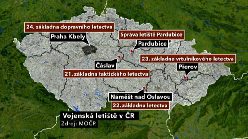 Vojenská letiště v ČR