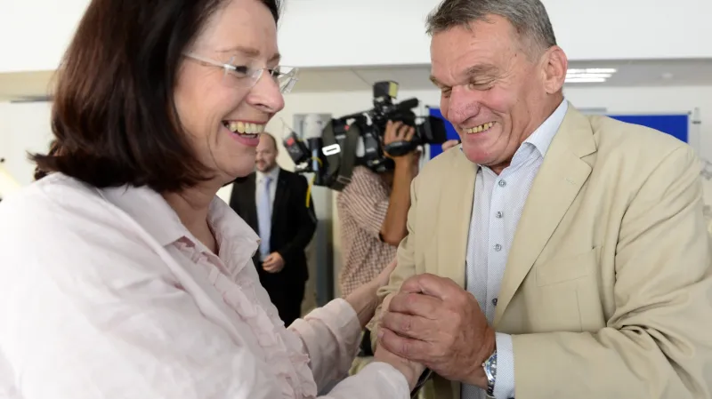 Miroslava Němcová s Bohuslavem Svobodou