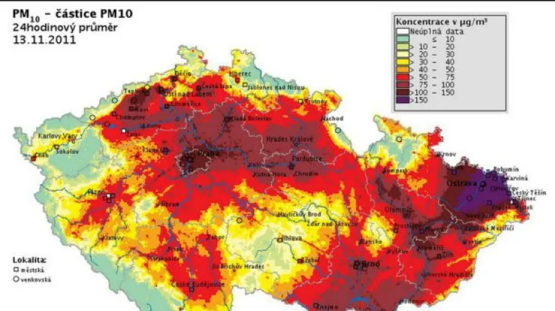 Informace o počasí v Událostech