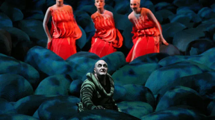 Das Rheingold - první ze čtyř oper Wagnerova Prstenu Nibelungova - na Wagnerovském festivalu v Bayreuthu 2007