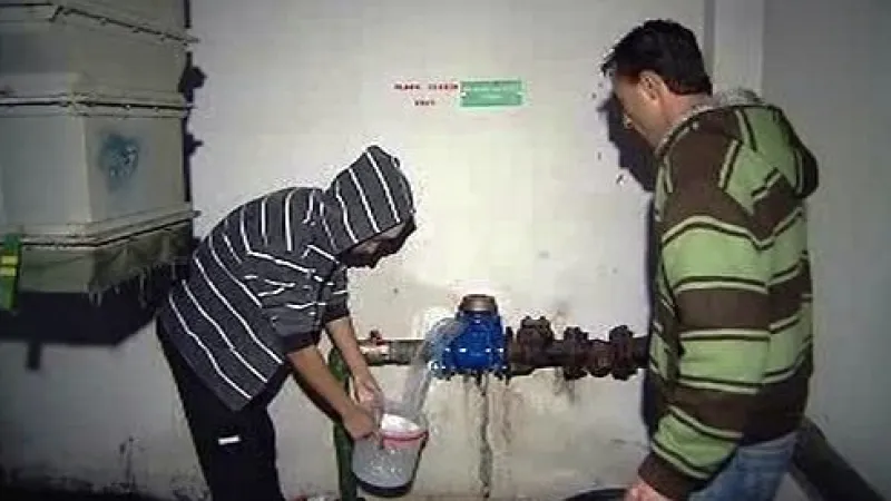 Zdroj pitné vody v ubytovně Kovák