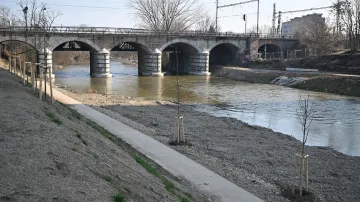 Stavba protipovodňových opatření u reky Svratky v Brně