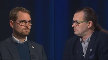 Matěj Ondřej Havel (TOP 09) a Tomáš Doležal (SPD)