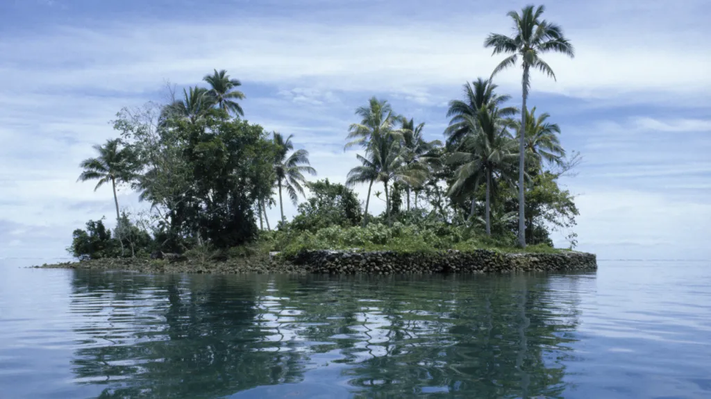 Jeden z ostrůvků, který je součástí Šalamounových ostrovů