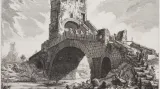Pohled na most Salario, z cyklu Vedute di Roma, 1756–1757