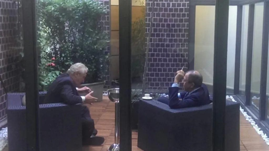 Miloš Zeman v hovoru se Sergejem Lavrovem