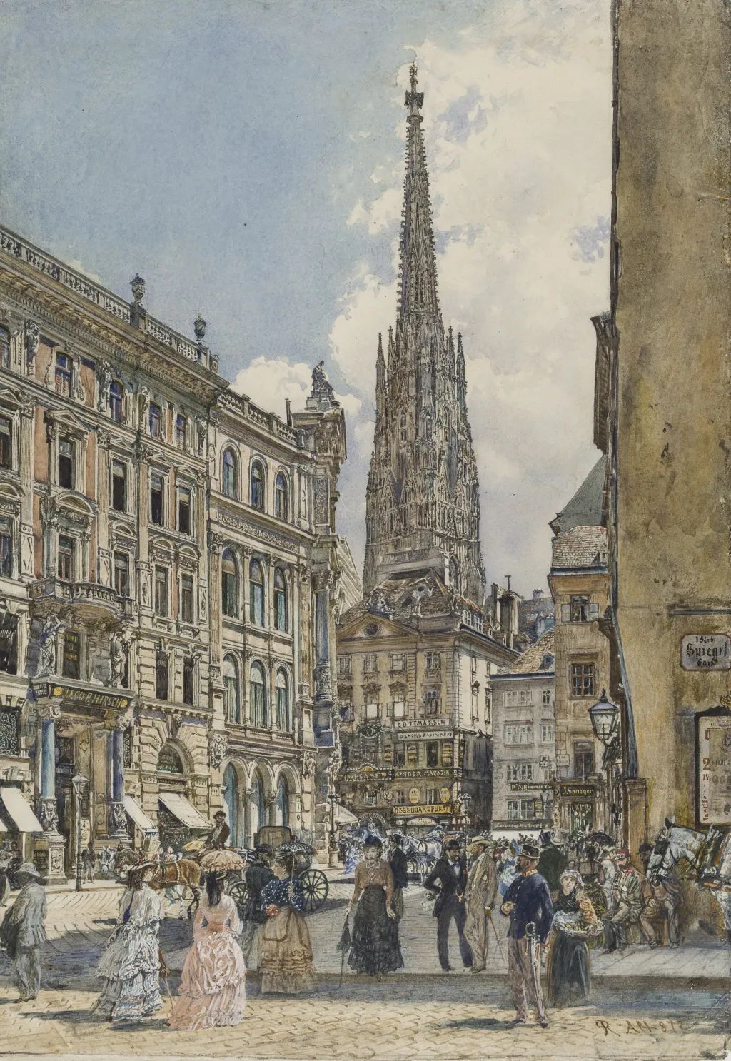 Výstava Akvarel mezi Prahou a Vídní (od 22. září do 7. ledna, Veletržní palác) se zaměřuje na akvarel, tedy práce s vodou ředěnými barvami na papíře. Zejména zdokumentuje tvorbu devatenáctého století, kdy tato výtvarná technika dosáhla největšího rozvoje a stala se součástí měšťanské a šlechtické výtvarné kultury