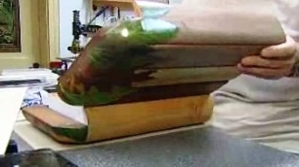 Ukázka netradiční knižní vazby