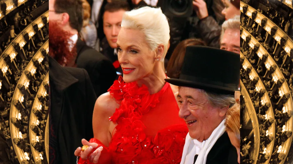 Brigitte Nielsenová a Rochard Lugner na vídeňském plesu v opeře