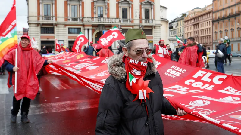 Demonstrace proti rasismu v Římě