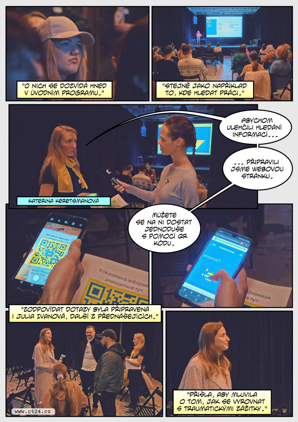 Uprchlíci před válkou pomáhají svým krajanům