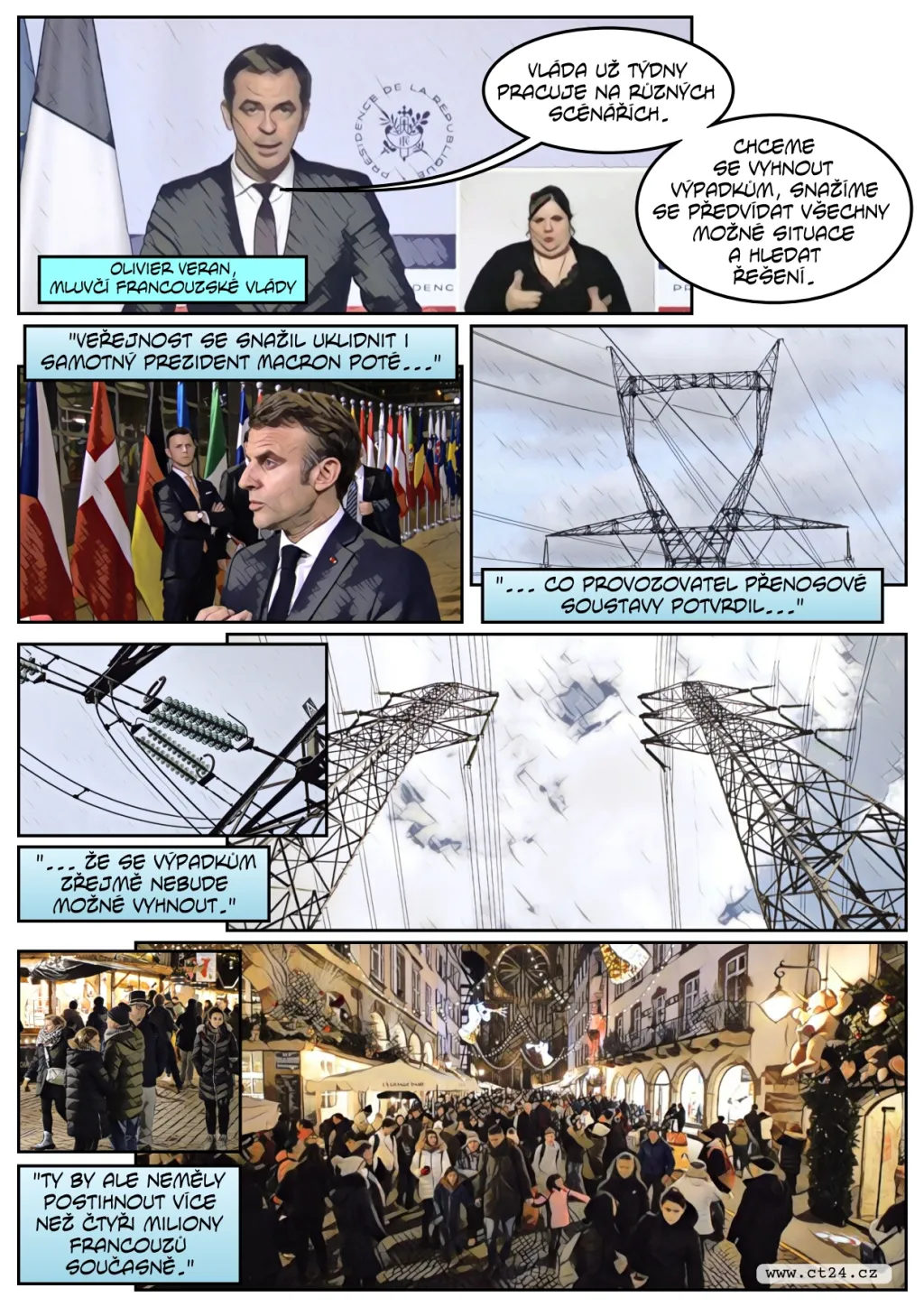 Francouzské šetření energiemi se projevuje i u vánočních trhů